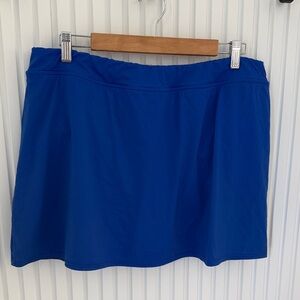 Vibrant Blue Skirt Land’s end size 18